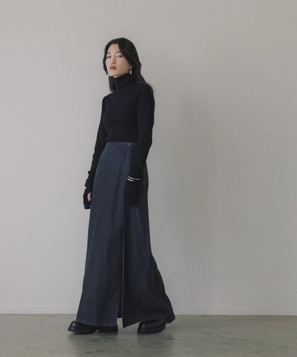 SIWEM(シウム) ONLINE STORE / MARBLE DENIM SKIRT