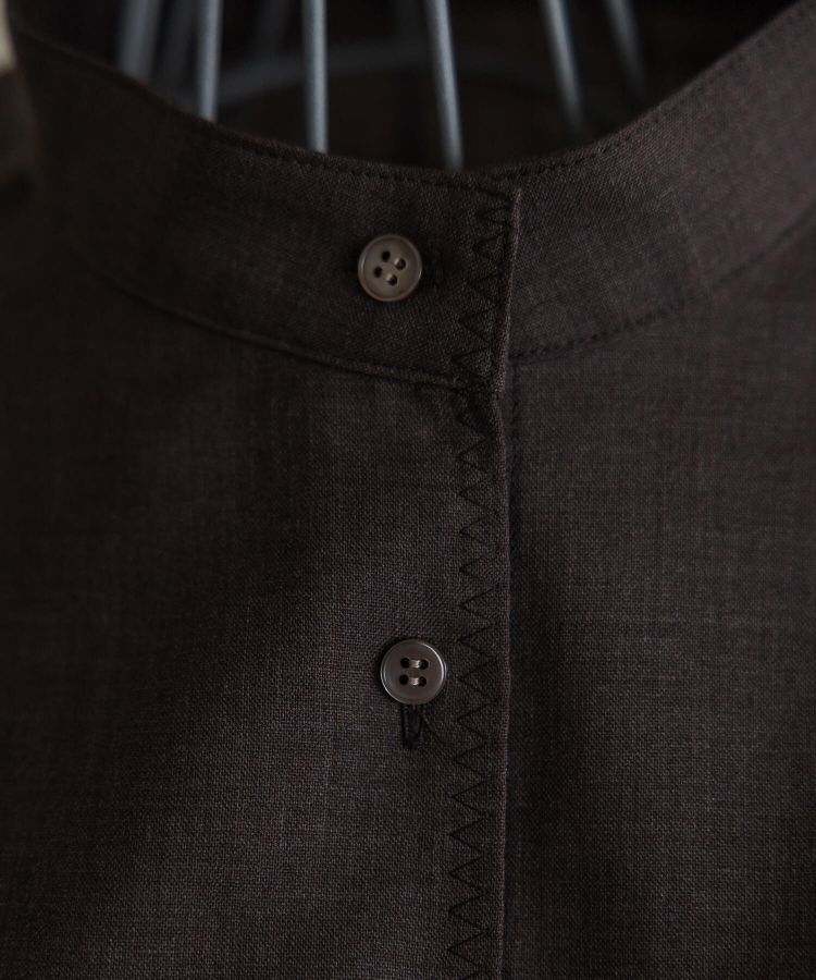 BALLOON SLEEVE WOOL SHIRT