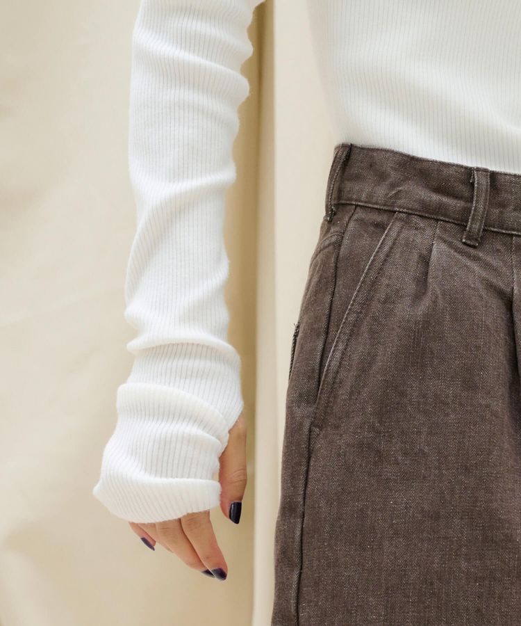 LONGER SLEEVE TURTLE KNIT