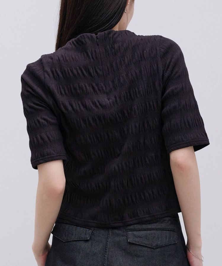 RUCHED SHORT SLEEVE TOPS