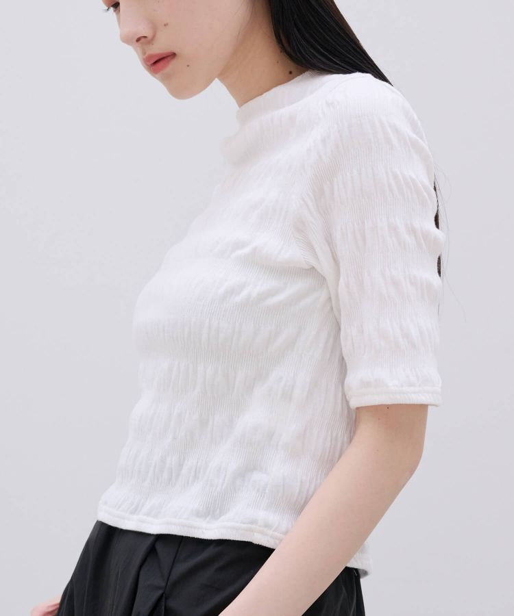 RUCHED SHORT SLEEVE TOPS