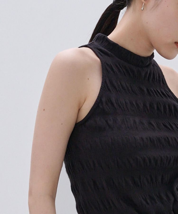 RUCHED SLEEVELESS TOPS