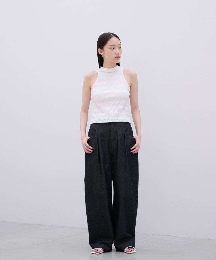 RUCHED SLEEVELESS TOPS