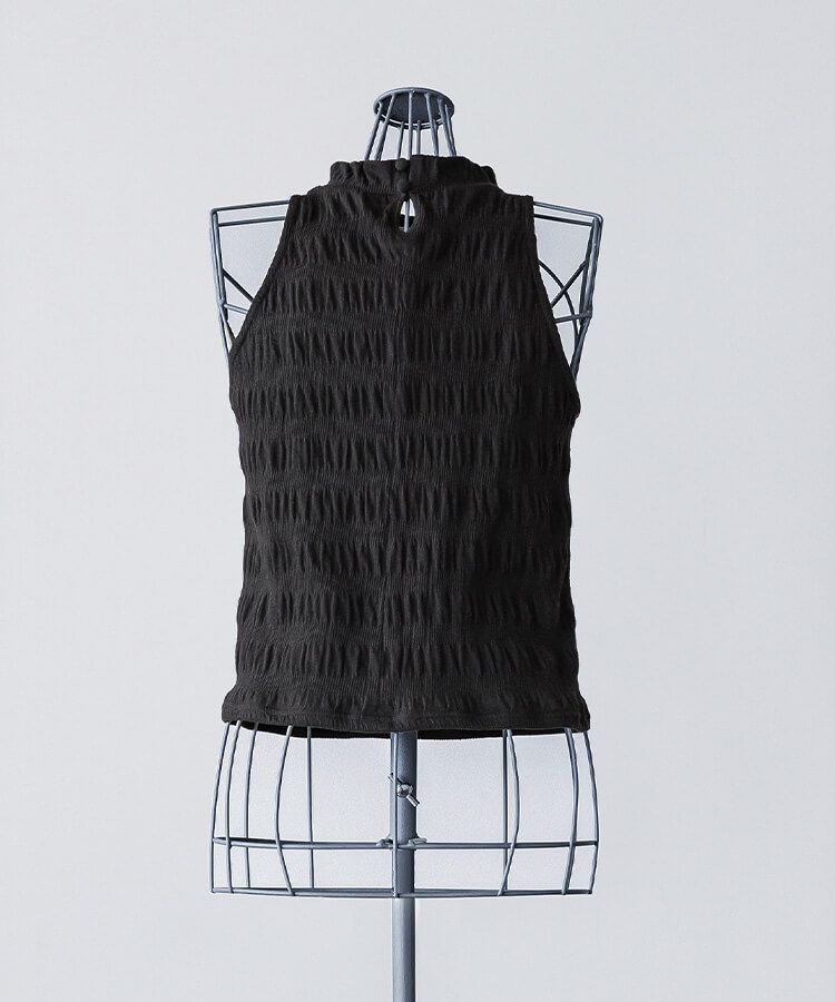 RUCHED SLEEVELESS TOPS