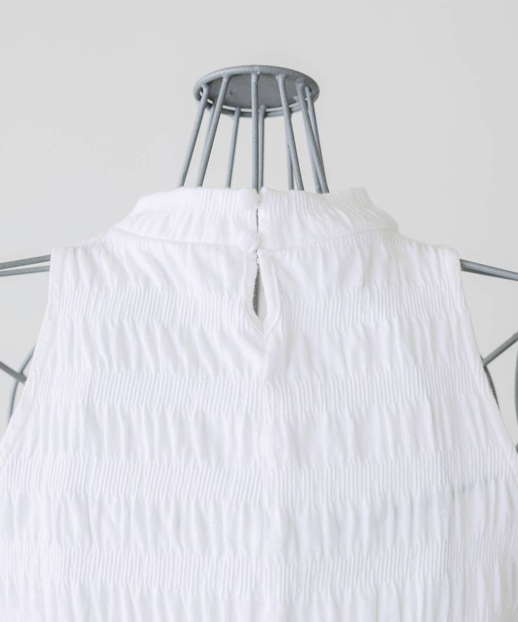 RUCHED SLEEVELESS TOPS