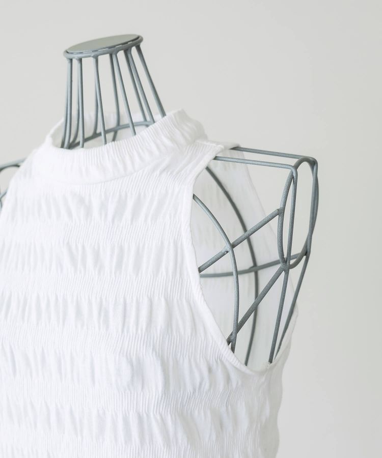 RUCHED SLEEVELESS TOPS