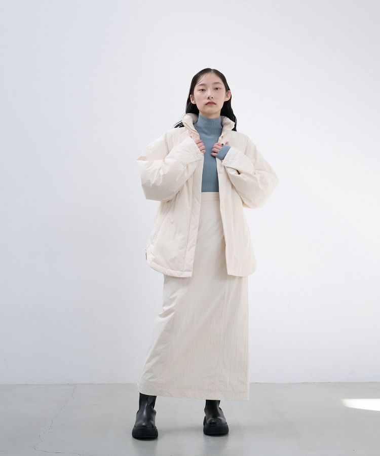 PUFFER STRAIGHT SKIRT