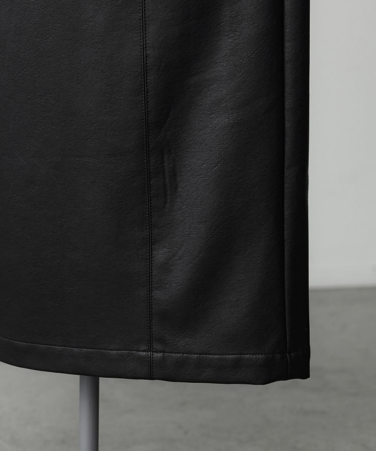 FAUX LEATHER SKIRT