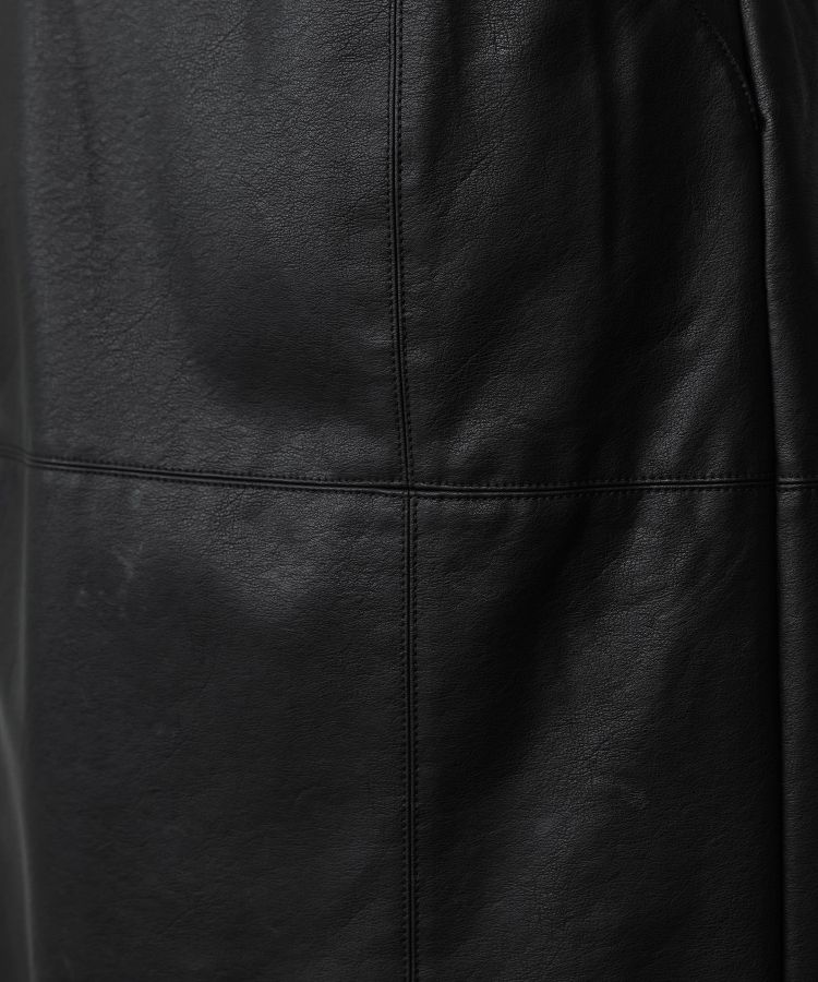 FAUX LEATHER SKIRT