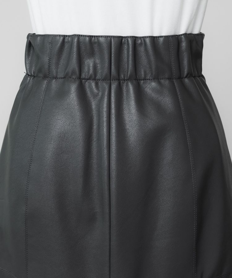 FAUX LEATHER SKIRT